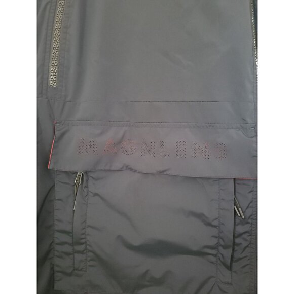 Magnlens Waterproof Hooded Jacket Navy Blue Windbreaker Removable Sleeves Mens S - Picture 5 of 12